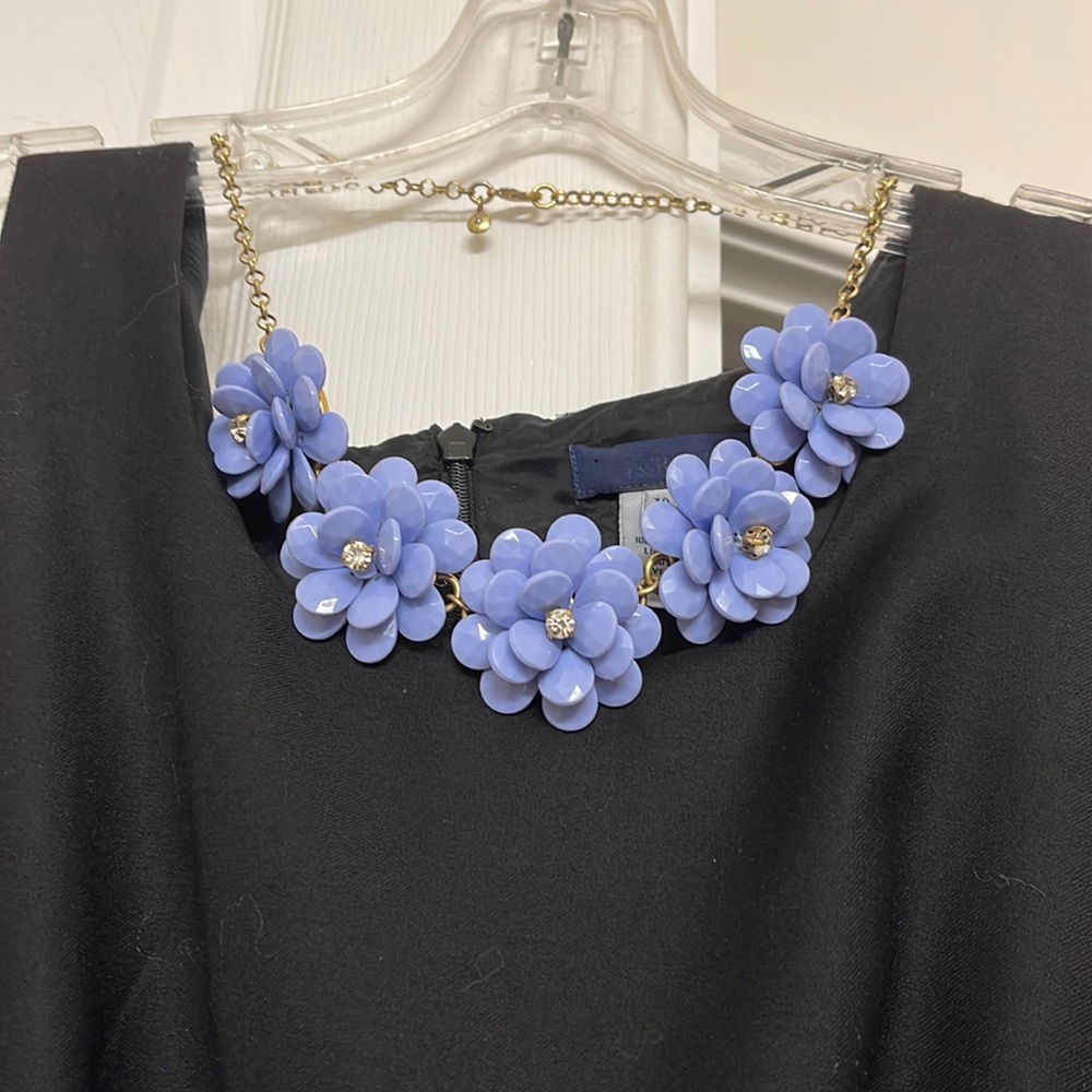 J. Crew necklace pastel blue/periwinkle color.
